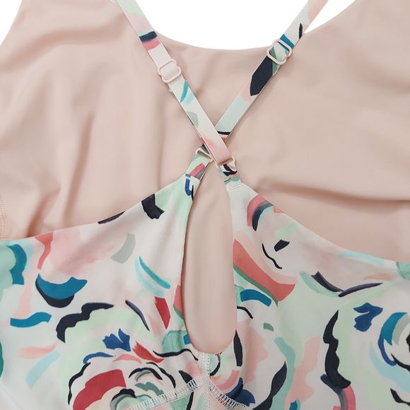 Athleta Infinity Activewear Dress Womens Medium Pink Elegance Floral Orchid - Picture 13 of 13